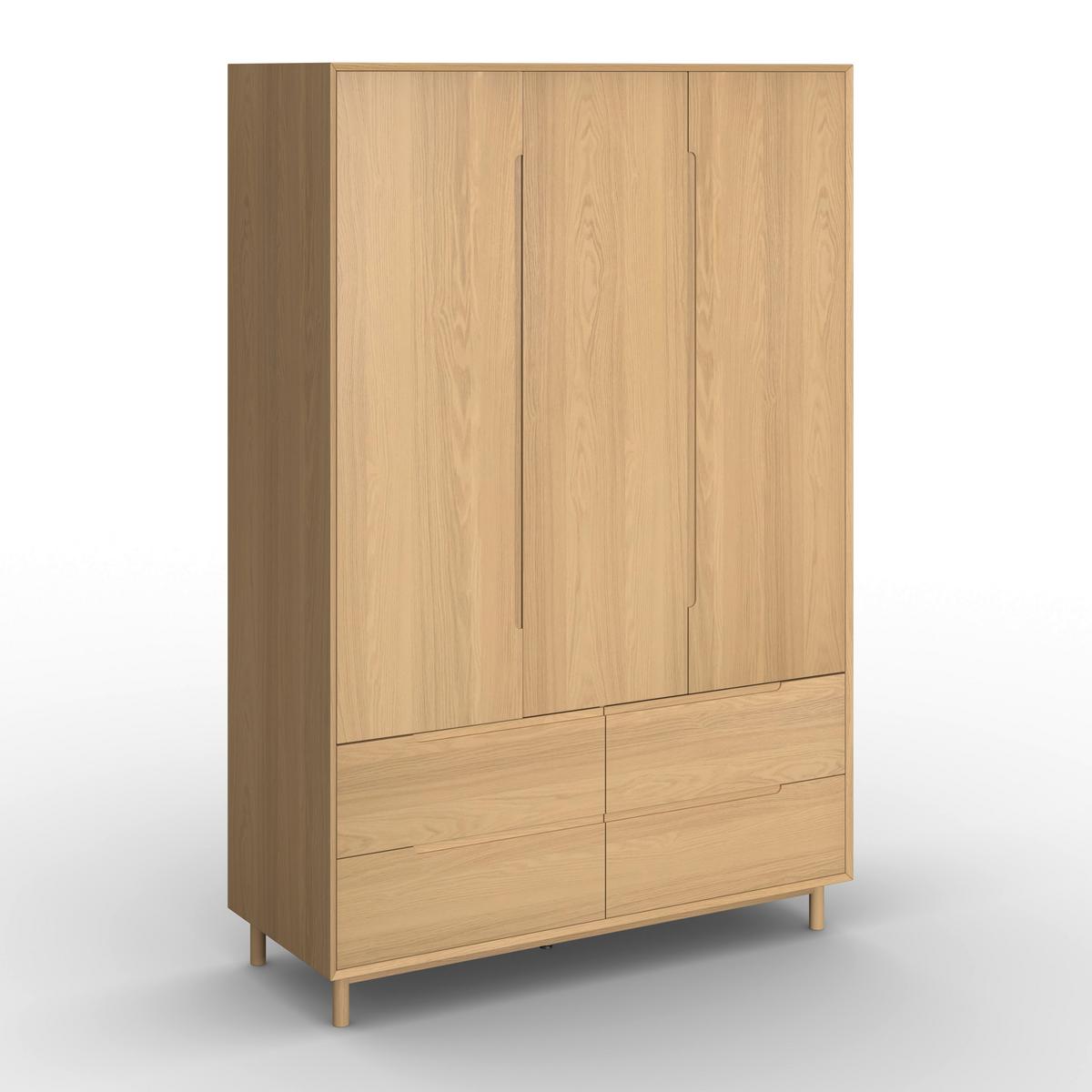 Drehtürenschrank Marlo Eichefarben ca. 148x223x60 cm - Eichefarben, MODERN, Holz/Holzwerkstoff (148/223/60cm) - Bessagi Home