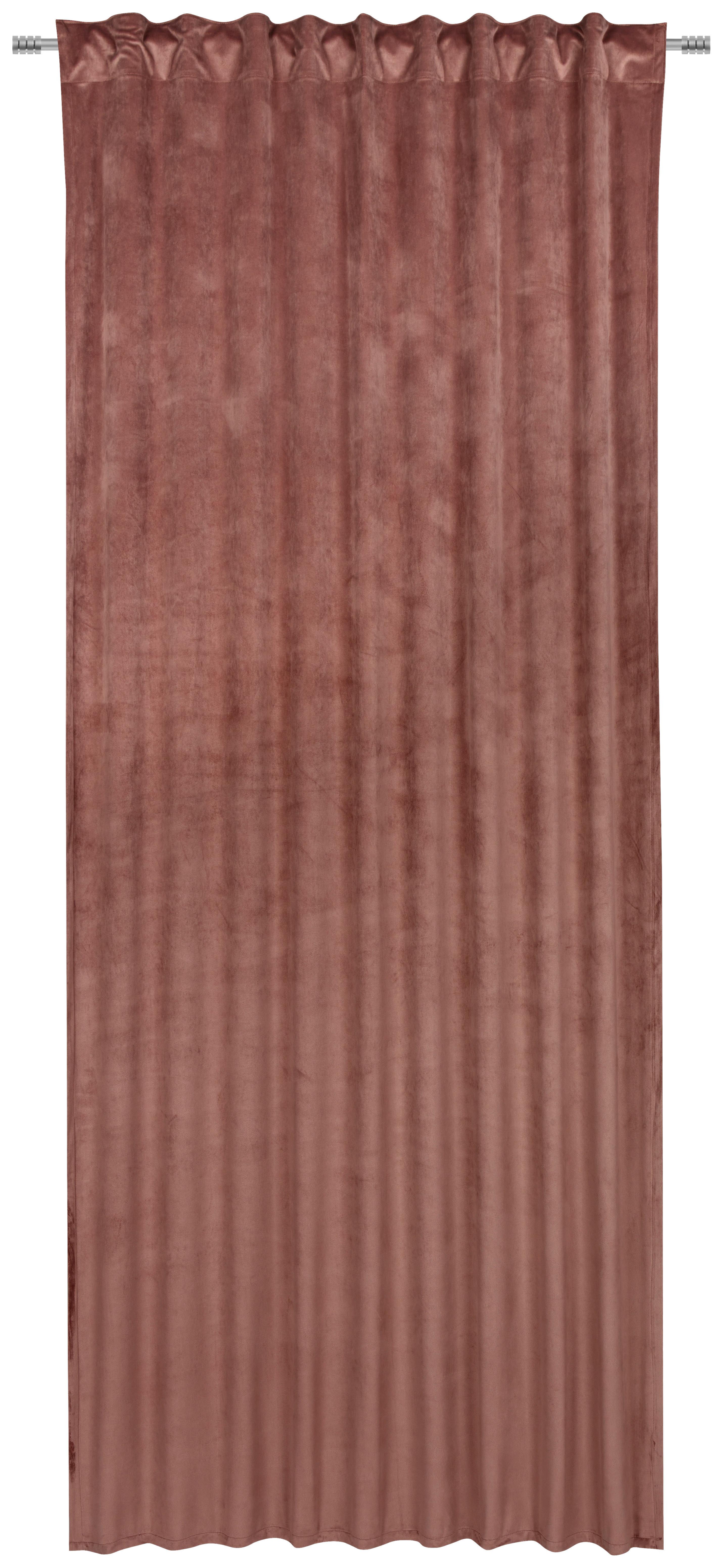 ZASŁONA GOTOWA ZENATO - brudny róż, Konventionell, tkanina (135/245cm) - Ambiente