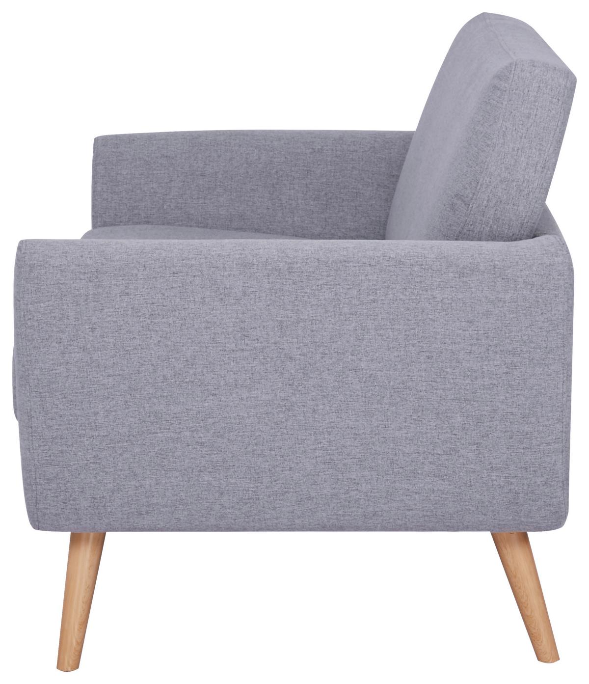 Dvosjed Brooke - siva/prirodne boje, Moderno, drvo/tekstil (150/80/78cm) - Ondega