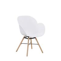 ARMLEHNSTUHL-SET 9QHFX - Weiss, Design, Holz/Kunststoff (59/83,5/57,5cm) - Kayoom