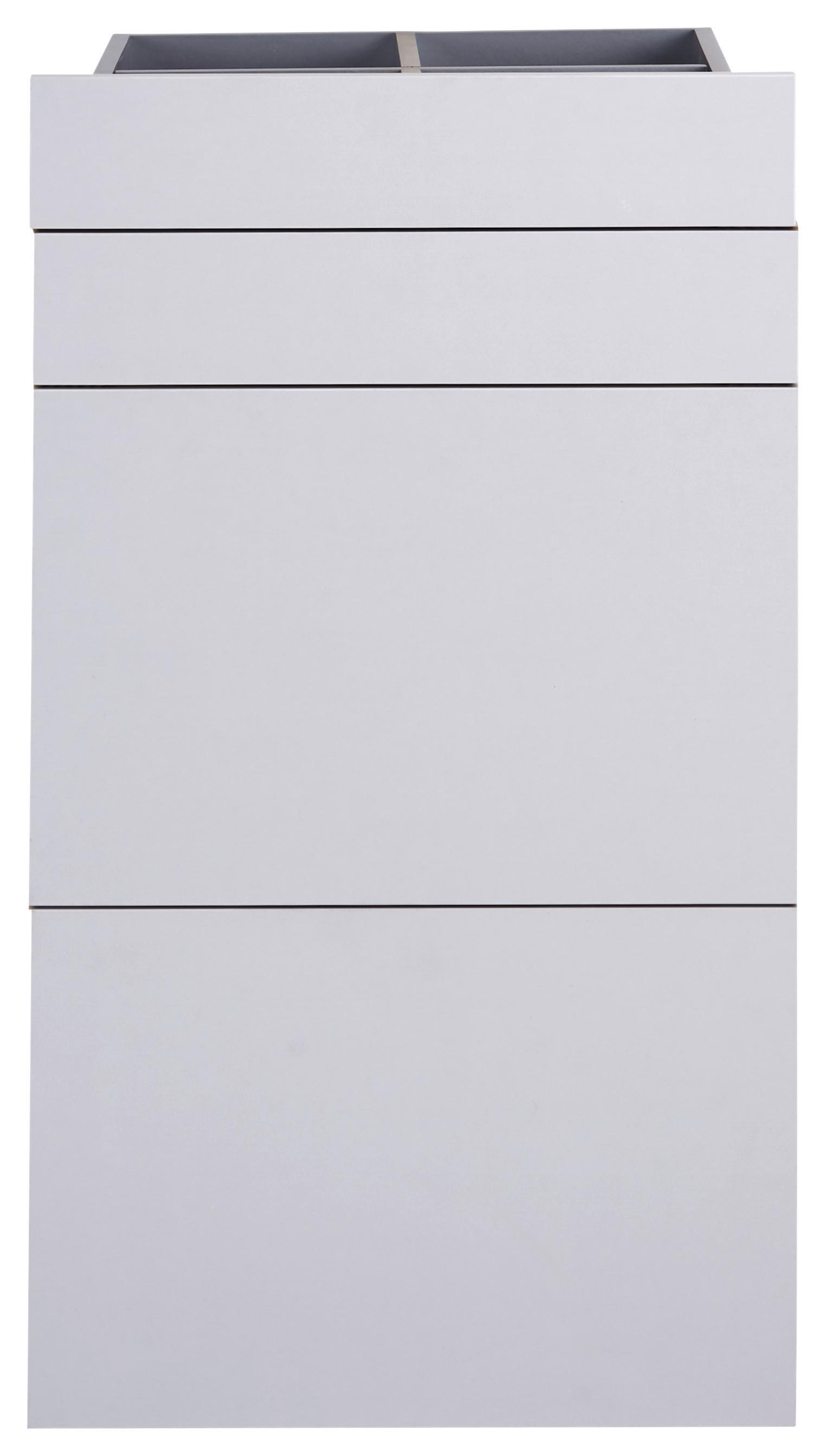 Schubladenset Unit in Hellgrau - Hellgrau, MODERN, Holzwerkstoff (45,3/83/47cm) - Based