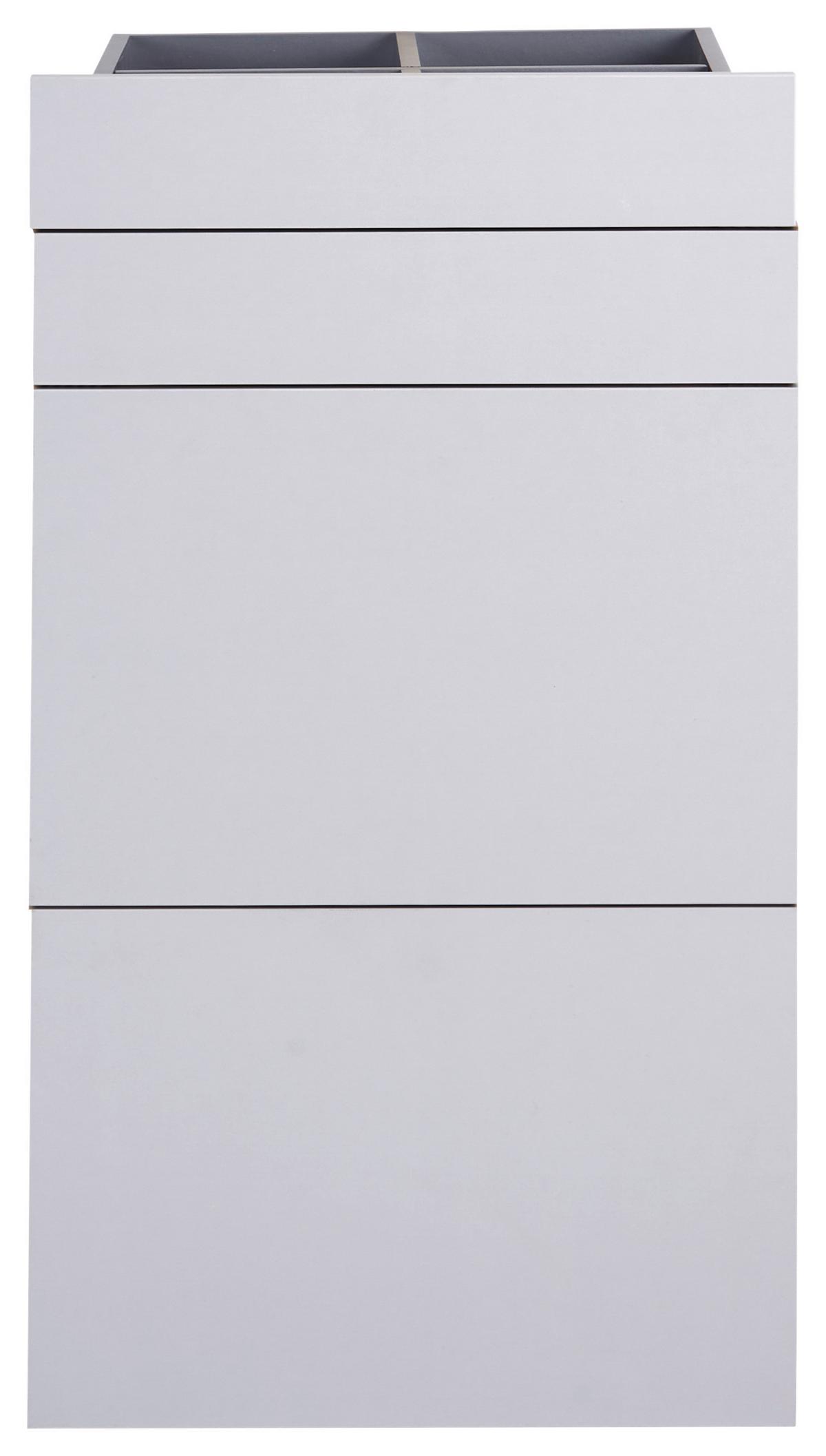 Schubladenset Unit in Hellgrau - Hellgrau, Modern, Holzwerkstoff (45,3/83/47cm) - Based