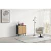 BYRÅ MADRID -EXKLUSIV- - svart/naturfärgad, Modern, metall/trämaterial (76/90/35cm) - Mömax
