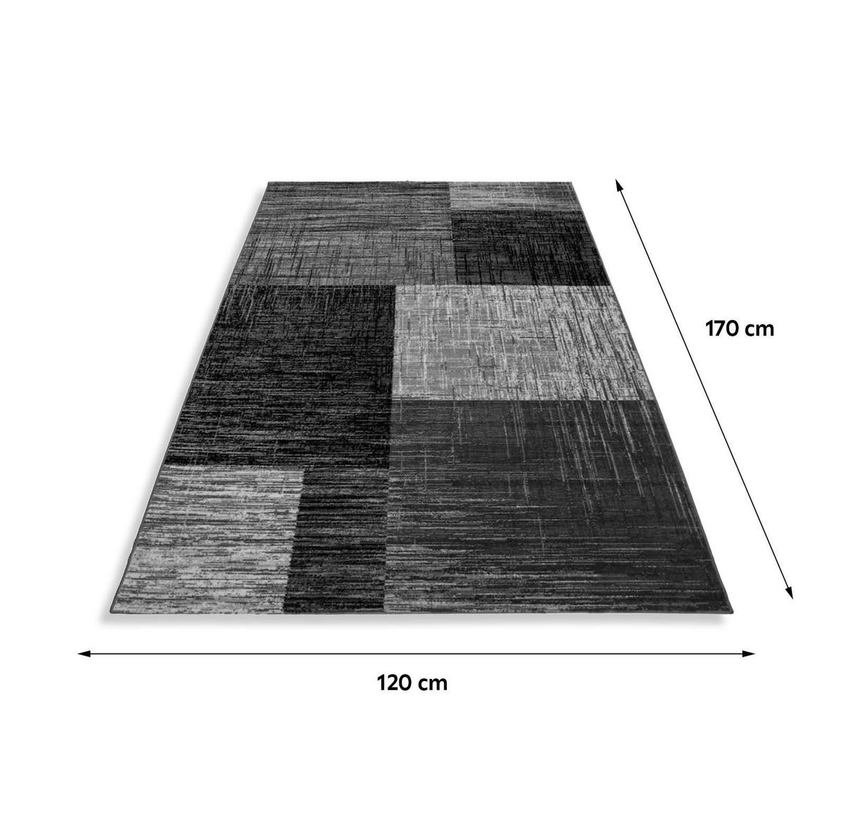 Tkana Preproga Plus, Črna, 120x170cm - črna, Design, tekstil (120/170cm)