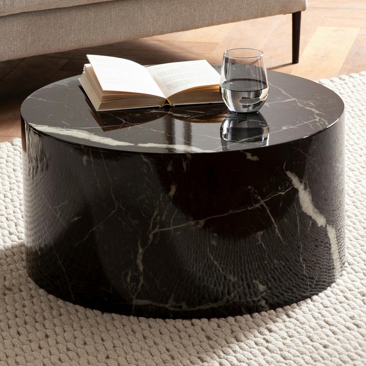 COUCHTISCH MONOBLOC - Schwarz Hochglanz, Lifestyle, Holzwerkstoff (60/60/30cm) - Livetastic