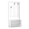 GARDEROBENSCHRANK CHESTER HALL STAND - Weiss, Design, Holzwerkstoff (90/180/36cm) - Livetastic