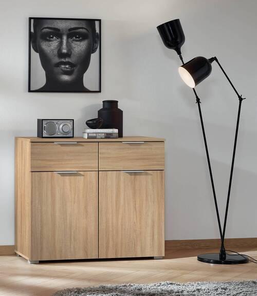 COMODA ALABAMA - stejar Sonoma, Modern, material pe bază de lemn (93/81/42cm) - Modern Living