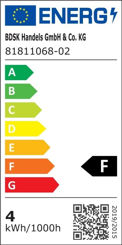 LED-TAKLAMPA CHEYENNE - klar/kromfärg, Basics, metall/glas (40/40/150cm)
