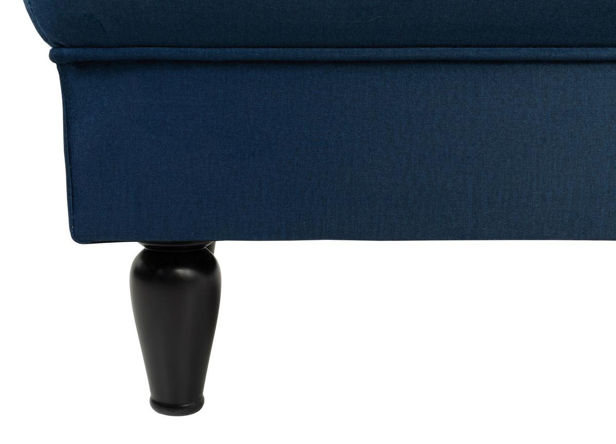 Tabure Cupido - tamno plava/crna, Design, tekstil/drvo (110/44/56cm) - Mömax