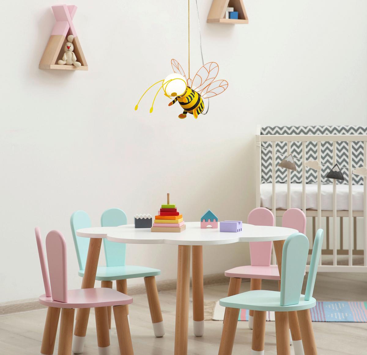 KINDERHÄNGELEUCHTE 15725LMDS - Multicolor, Konventionell, Kunststoff (36/120cm) - Globo