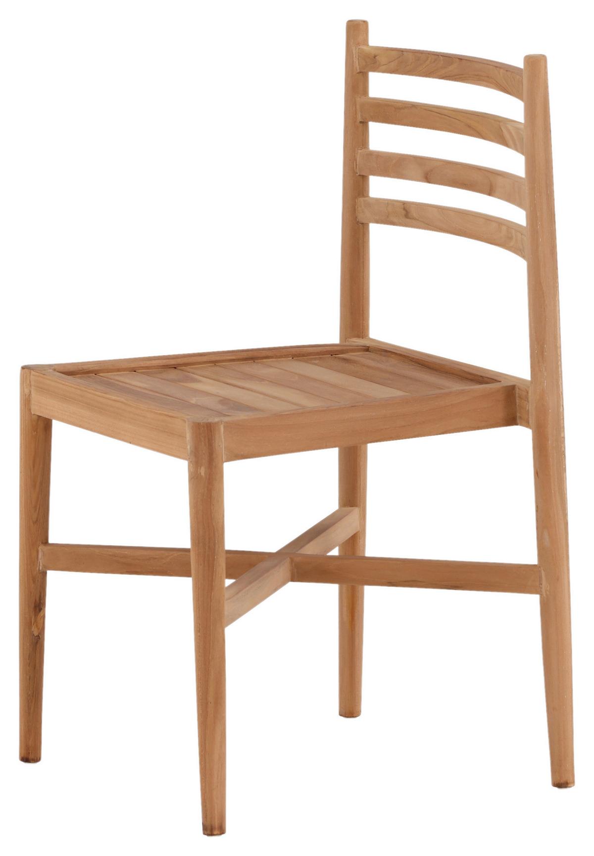 Stapelsessel Kenya ca. 50x81x52 cm Teakholz - Teakfarben, KONVENTIONELL, Holz (50/81/52cm) - Gardenson