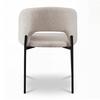 STOL NADIYA - svart/cremefärgad, Modern, metall/trä (52/78/56cm) - Bessagi Home