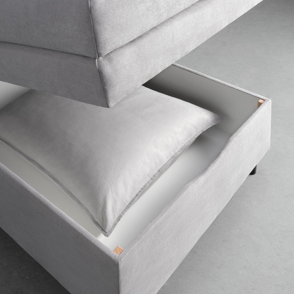 Boxspring Krevet Miami - siva/crna, Konvencionalno, drvni materijal/tekstil (90/200cm) - Modern Living