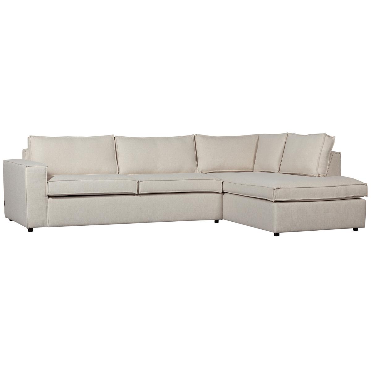 Ecksofa Thomas Naturfarben S:283x197cm - Schwarz/Naturfarben, Design, Kunststoff/Textil (283/197cm) - Livetastic