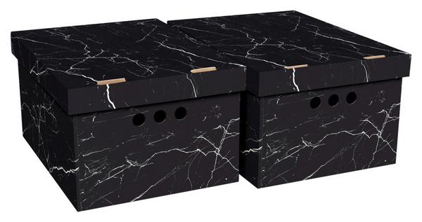 Box mit Deckel in Schwarz/Weiss online bestellen