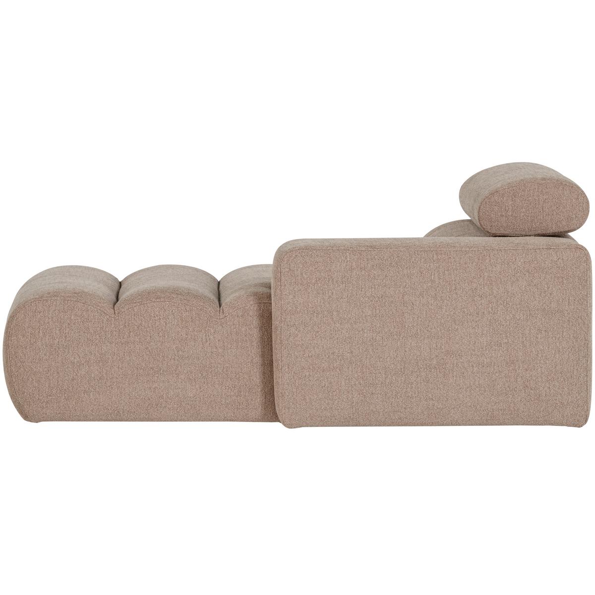 Sofaelement Novi Taupe B: 173cm - Taupe/Schwarz, Design, Kunststoff/Textil (173/86/109cm) - Livetastic