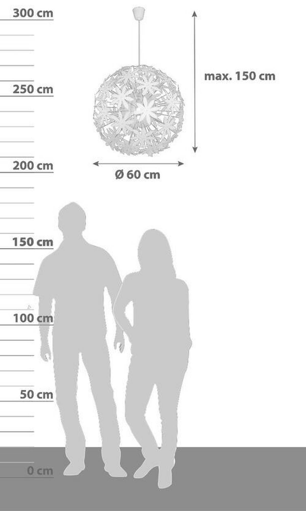 Viseča Svetilka 15024 - bela, Basics, umetna masa (60/150cm) - Globo