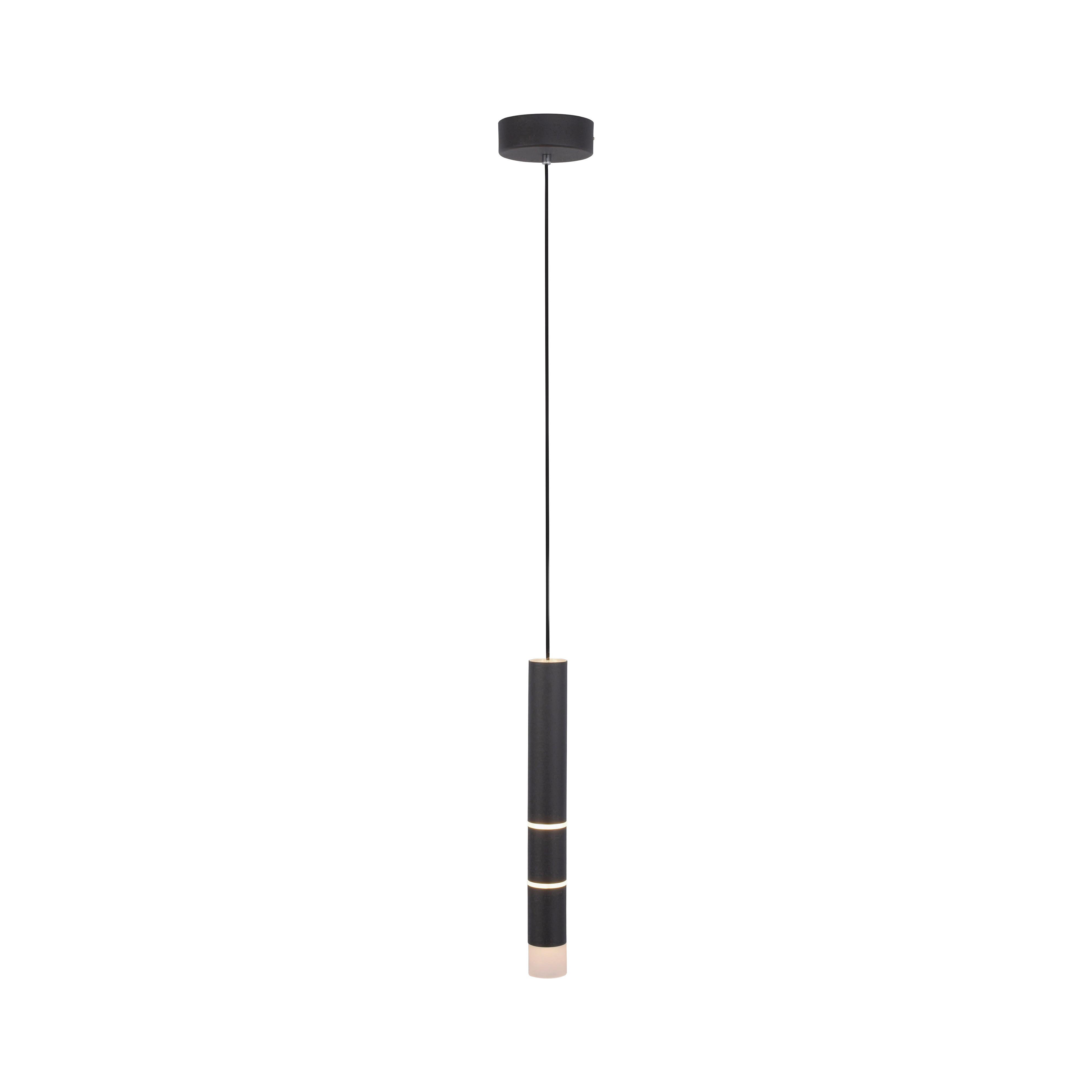 LAMPA WISZĄCA LED 2211-18 PURE-VEGA - czarny, Design, tworzywo sztuczne/metal (12/12/120cm) - Neuhaus PURE