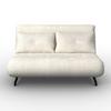 BÄDDSOFFA LUNA - vit/svart, Modern, metall/textil (143/84/81cm) - Bessagi Home