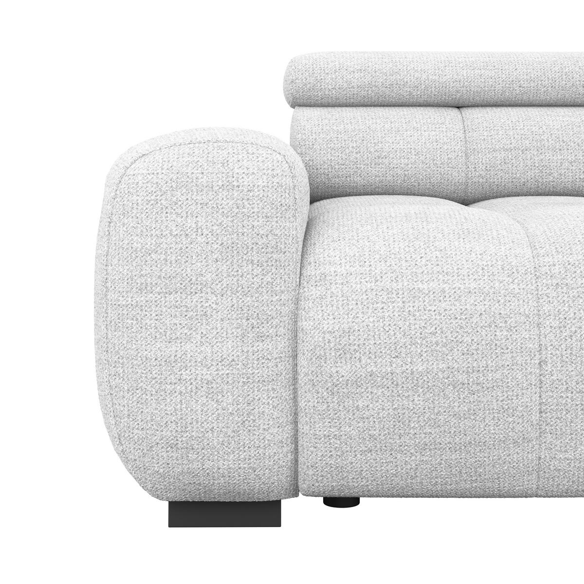 Velika Sofa Bull - sivo-bijela/crna, Design, tekstil/plastika (248/77-97/108cm) - Luca Bessoni