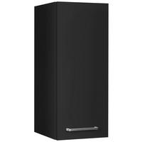 Küchenoberschrank Touch Schwarz - Edelstahlfarben/Schwarz, MODERN, Holzwerkstoff/Metall (30/72/35cm) - Nobilia