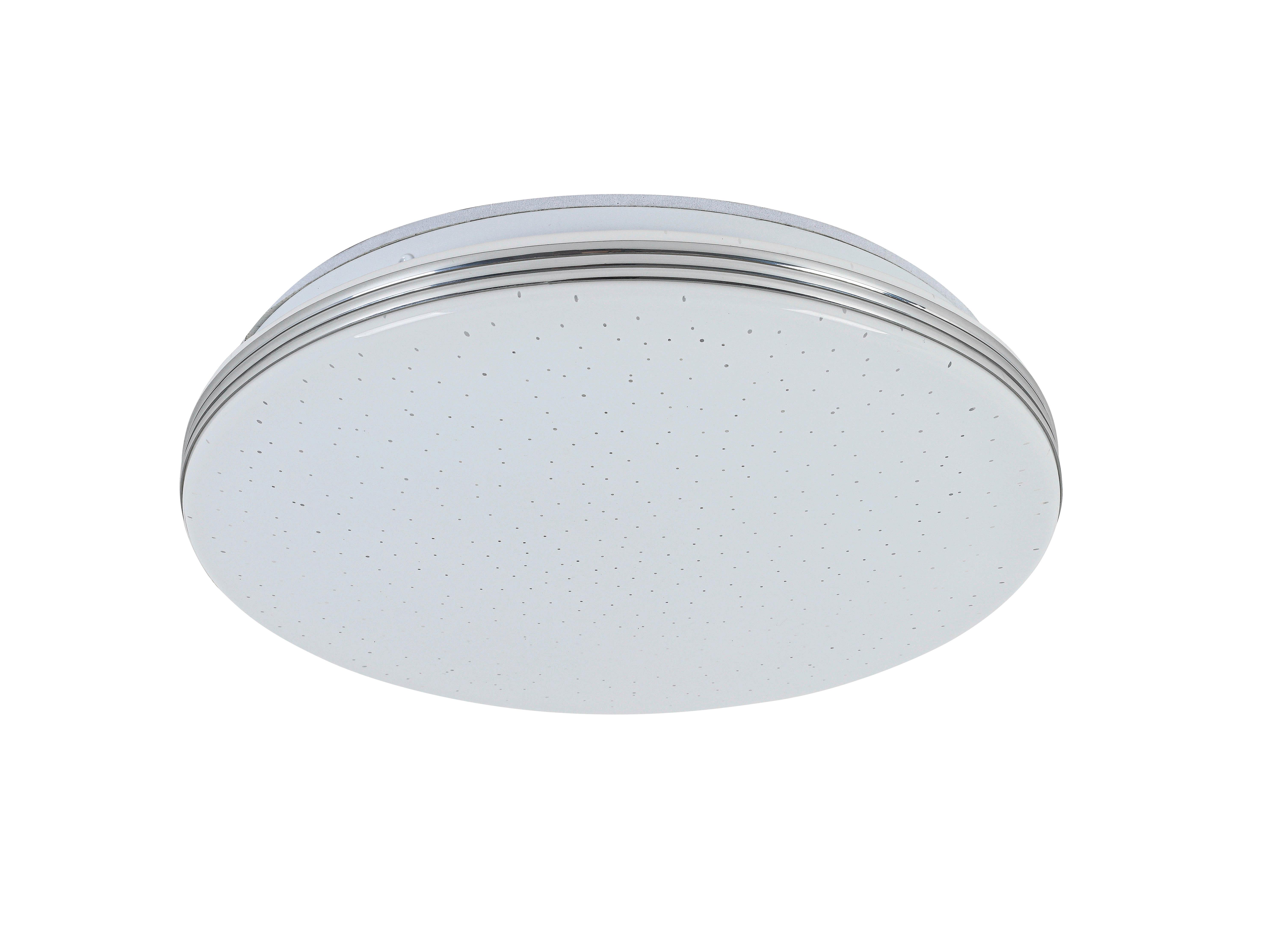 Plafonieră cu LED Cei - alb/culoare crom, Modern, plastic/metal (29/6cm) - Mömax