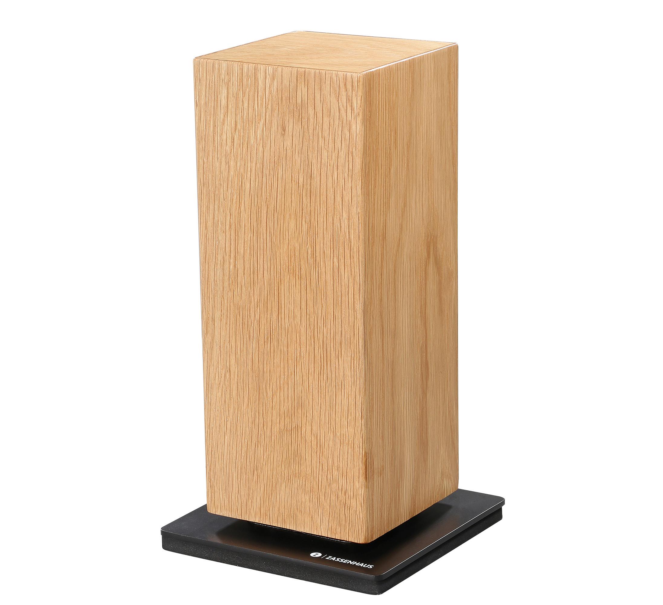BLOK NA NOŻE 078237 - kolor dębowy, Basics, drewno (13/13/25,5cm) - Zassenhaus