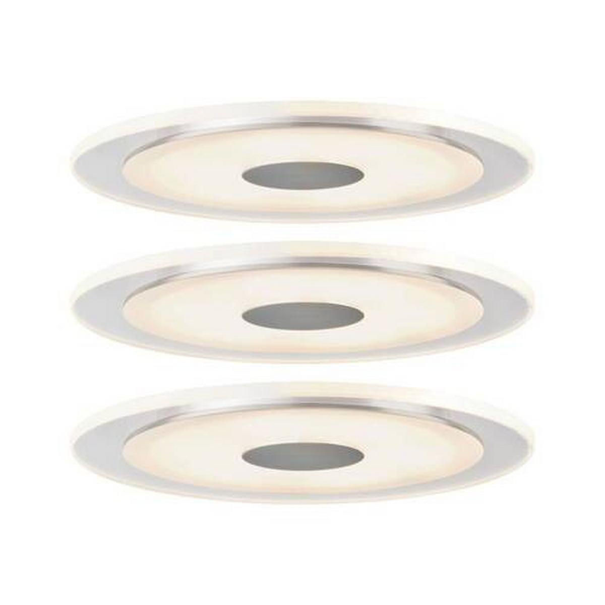 LED-Deckenleuchte EBL Whirl max. 6 Watt, 3-teilig - Basics, Metall (15cm) - Paulmann