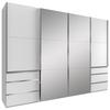 Ormar S Kliznim Vratima Level 36a - bijela/boje kroma, Moderno, staklo/drvni materijal (300/216/65cm) - Modern Living