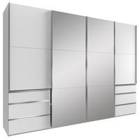 Ormar S Kliznim Vratima Level 36a - bijela/boje kroma, Moderno, staklo/drvni materijal (300/216/65cm) - Modern Living