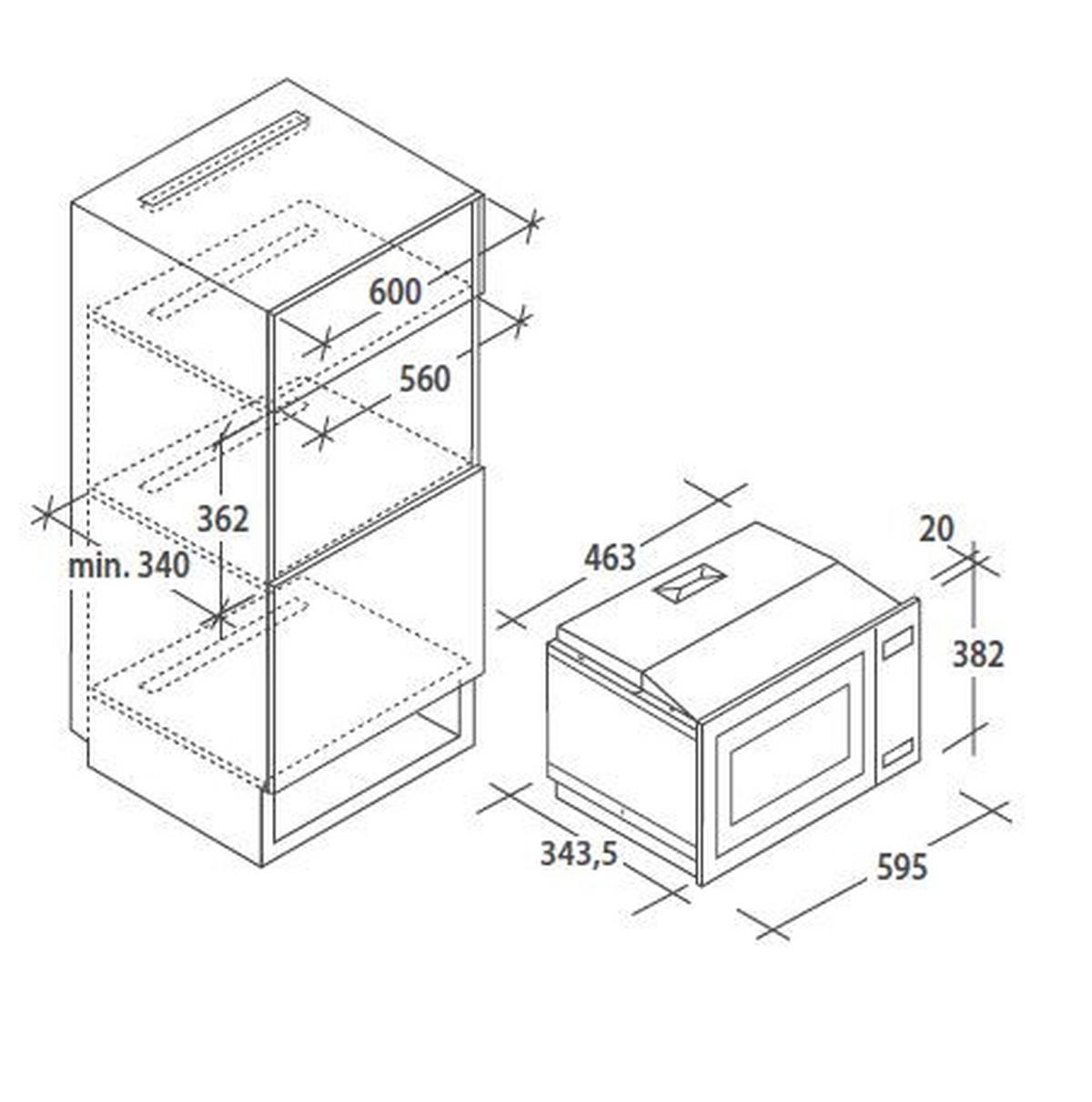 Kuhinjski Blok Z Aparati Noce Tonale, 360 Cm - črna/barve oreha, Moderno, kovina/leseni material (360/240/60cm) - Mömax