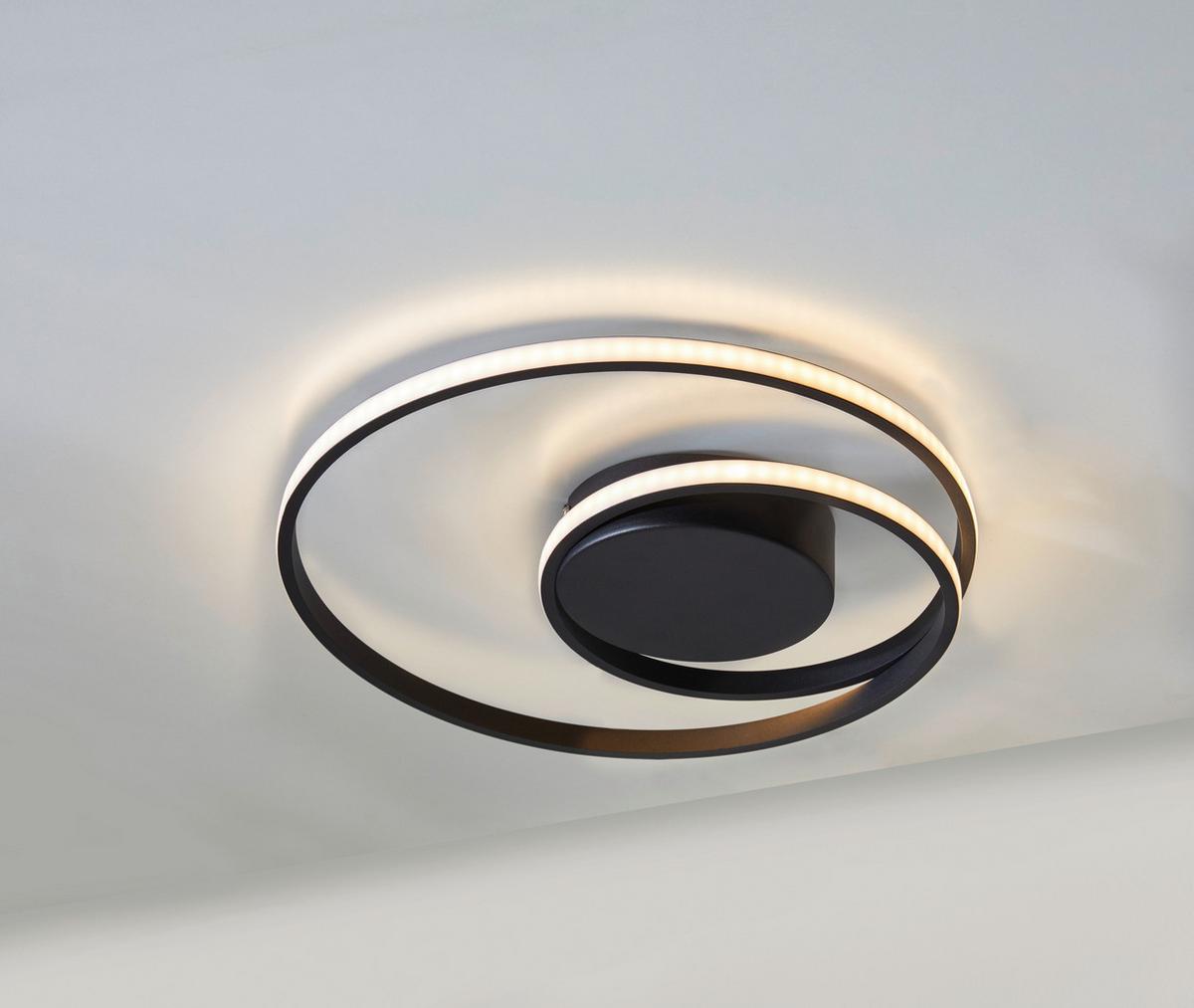 LAMPA SUFITOWA LED R62911132 ZIBAL - czarny/biały, Design, tworzywo sztuczne/metal (39/7cm)