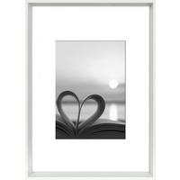 RAMKA NA ZDJĘCIA BLANC WEIß - biały, Basics, materiał drewnopochodny/szkło (31/22,4cm)
