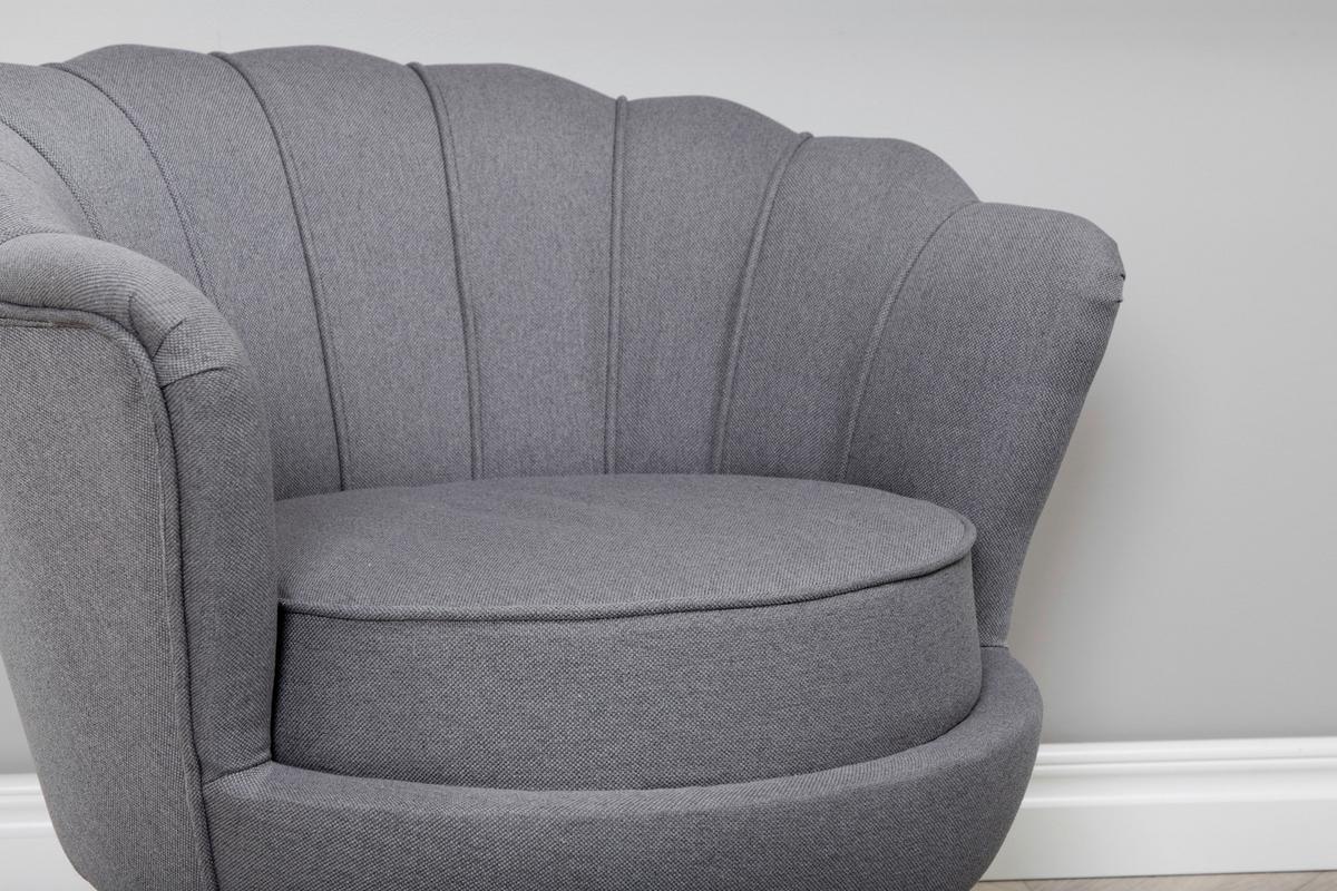 Sessel Calais ca. 83x76 cm Grau - Schwarz/Grau, Design, Textil/Metall (83/76/77cm) - Livetastic