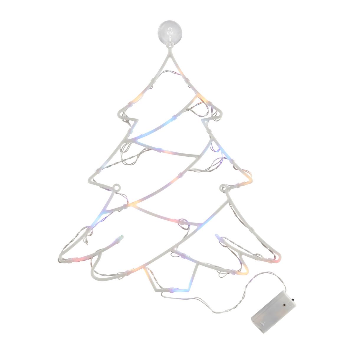 Led Karácsonyi Figura Christmas - fehér, Konventionell, műanyag