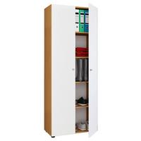 MEHRZWECKSCHRANK VANDOL I 5 DT - Weiss/Silberfarben, Design, Holzwerkstoff/Kunststoff (70/178/39cm) - MID.YOU