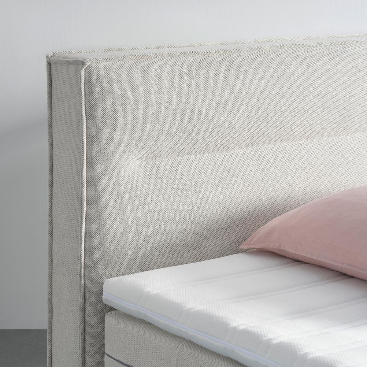 Boxspringbett Papilon in Grau ca. 180x200cm - Zinkfarben/Grau, Konventionell, Holz/Holzwerkstoff (180/200cm) - Premium Living