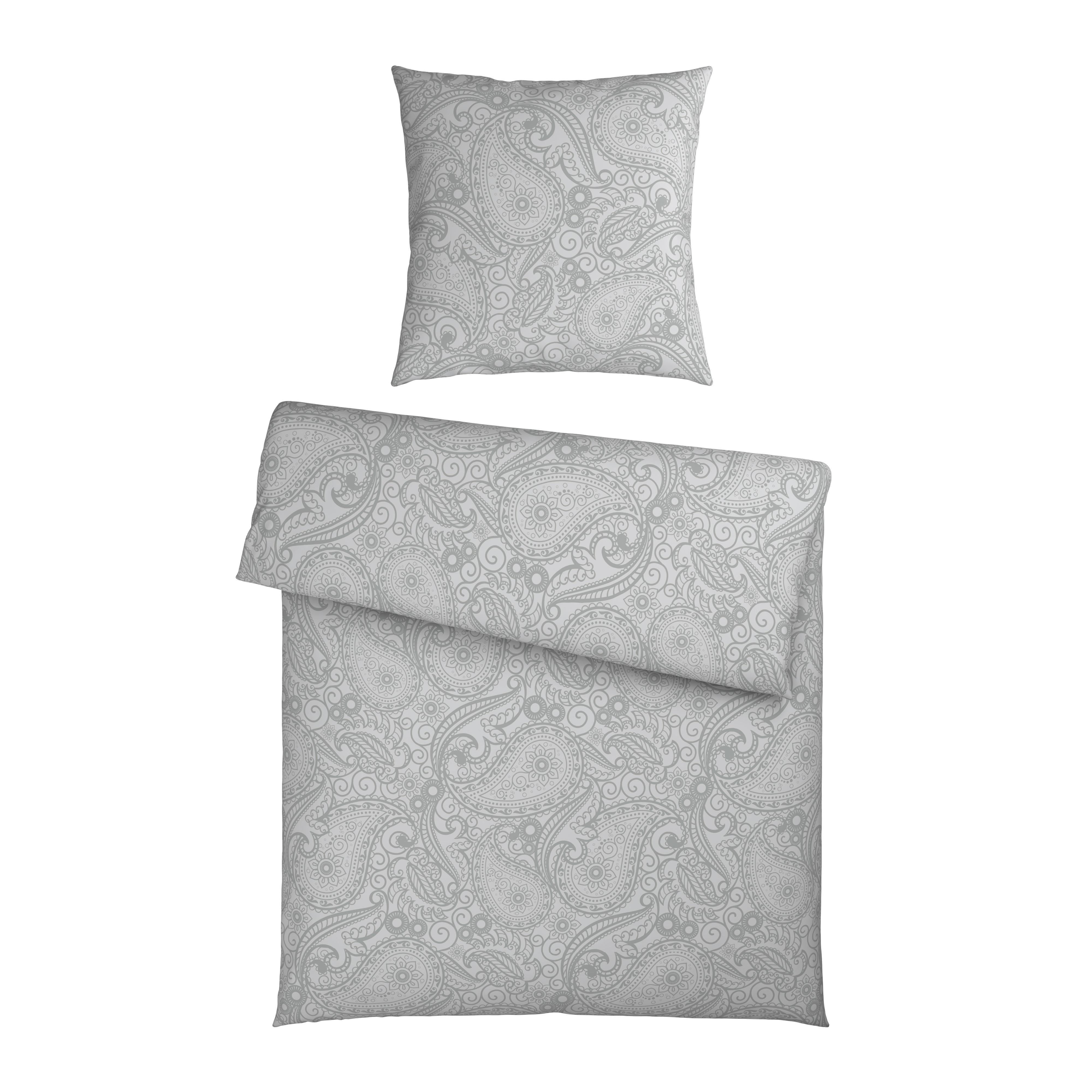 Bettwäsche Paisley Salbeigrün ca. 135x200cm - Salbeigrün, Textil (135/200cm) - Mömax