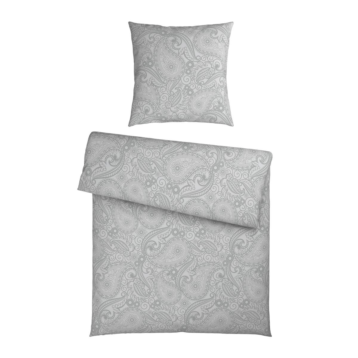 Bettwäsche Paisley Salbeigrün ca. 135x200cm - Salbeigrün, Textil (135/200cm) - Mömax