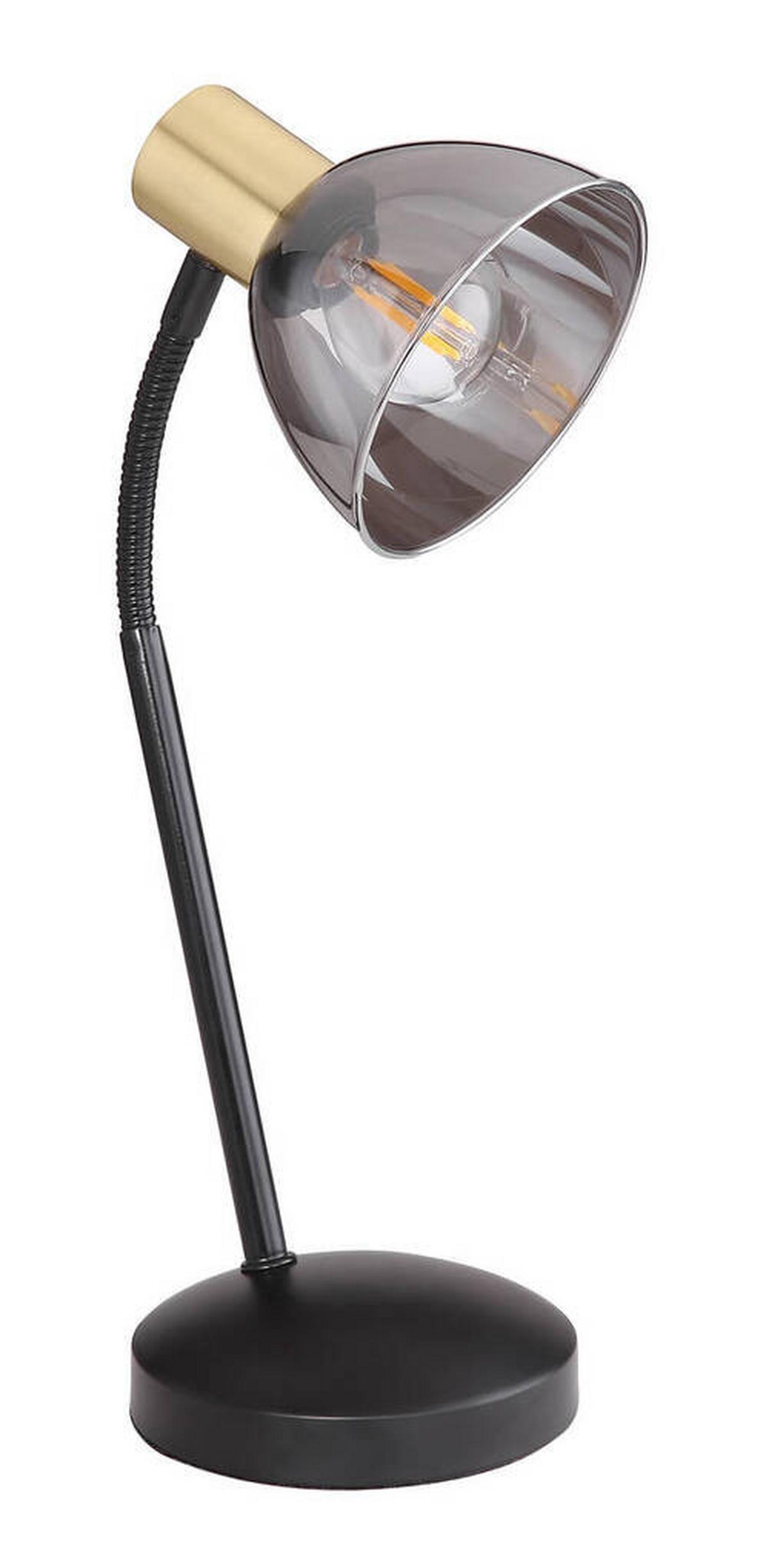 TISCHLEUCHTE 54305T - Schwarz/Bronzefarben, Design, Glas/Metall (18,5/18,5/41cm) - Globo