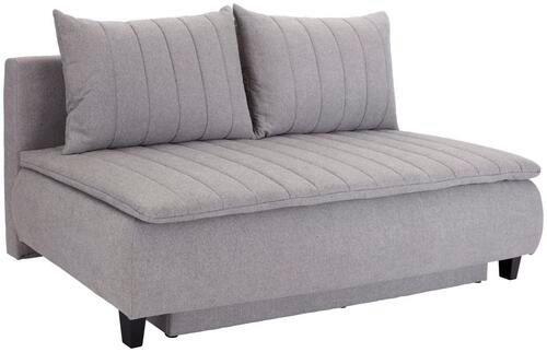 Canapea Boxspring Marino - gri deschis, Modern, textil (208/102/96cm) - Luca Bessoni