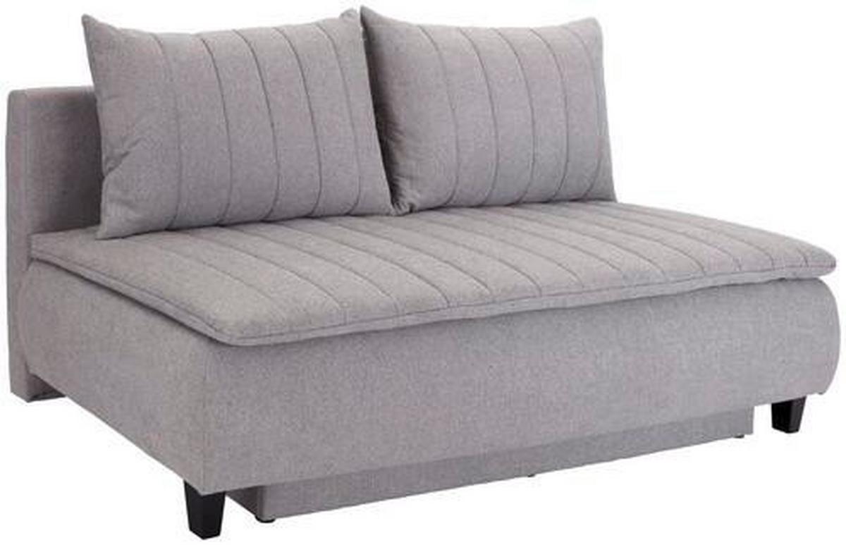 Canapea Boxspring Marino - gri deschis, Modern, textil (208/102/96cm) - Luca Bessoni