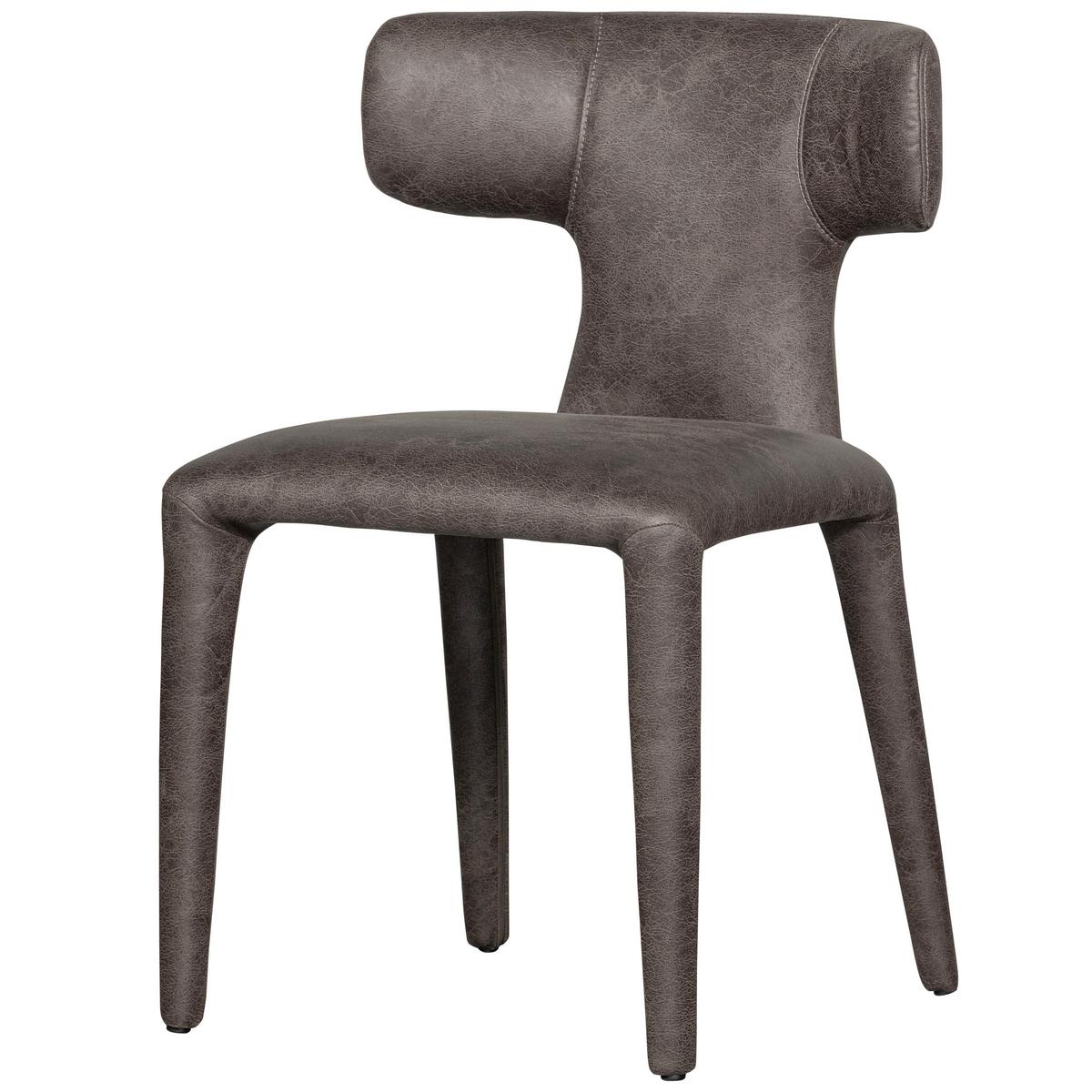Stuhl-Set Permit Grau/Schwarz B: 52cm - Schwarz/Grau, MODERN, Holzwerkstoff/Textil (52/78/53cm) - Livetastic