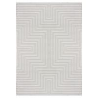 Tkana Preproga Sahara, Srebrna, 80x150cm - srebrne barve, Design, tekstil (80/150cm) - Novel