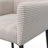 STOL MED ARMSTÖD SOFIA - beige/svart, Modern, metall/trä (57/87/58cm) - Bessagi Home