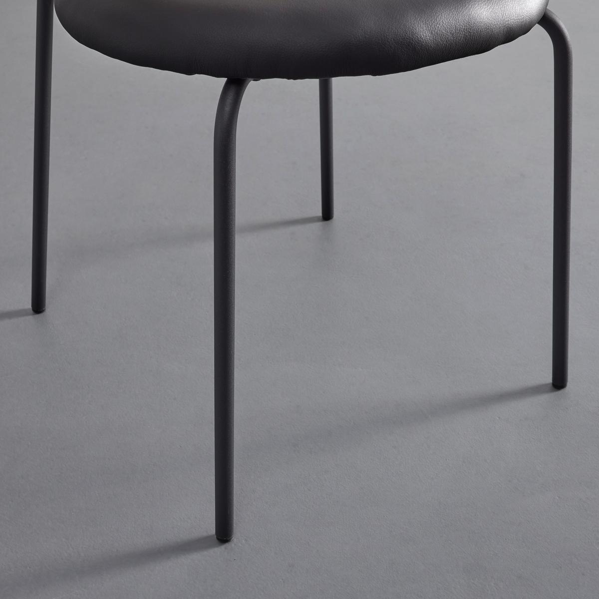 KRZESŁO CASA - czarny, Modern, metal/drewno (42/77/51cm) - Bessagi Home