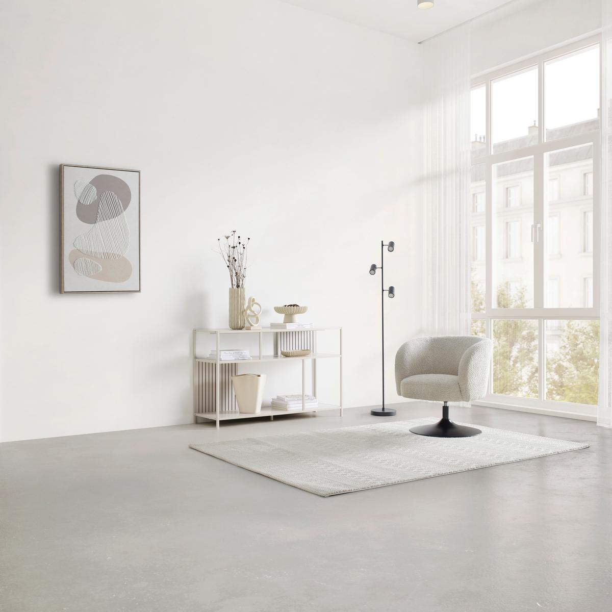 Polica Modano - kašmir, Moderno, drvni materijal/metal (115/70/35cm) - Modern Living