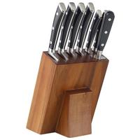 Blok Za Nože Natan -Akt- - srebrne barve/črna, kovina/umetna masa - Premium Living