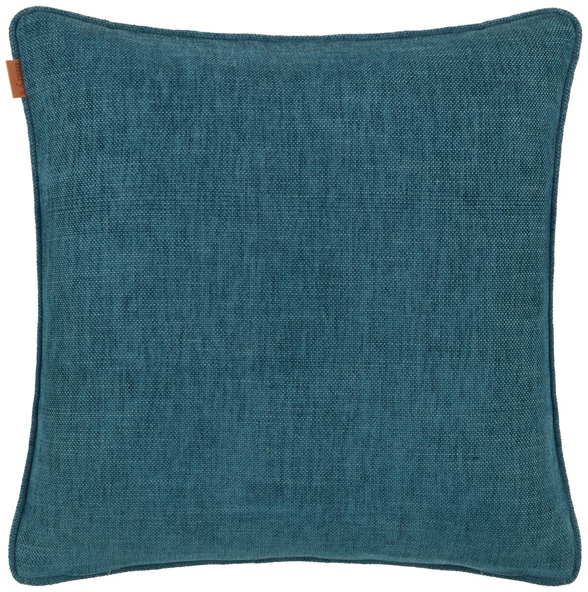 Kissenhülle Mary Leinen in Blau ca. 48x48cm - Blau, Modern, Textil (48/48cm) - Mary's