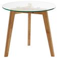 Couchtisch Lui Ø ca. 50 cm - Klar, MODERN, Glas/Holz (50/45cm) - Mömax modern living Couchtisch Lui Ø ca. 50 cm - Klar, MODERN, Glas/Holz (50/45cm) - Mömax modern living